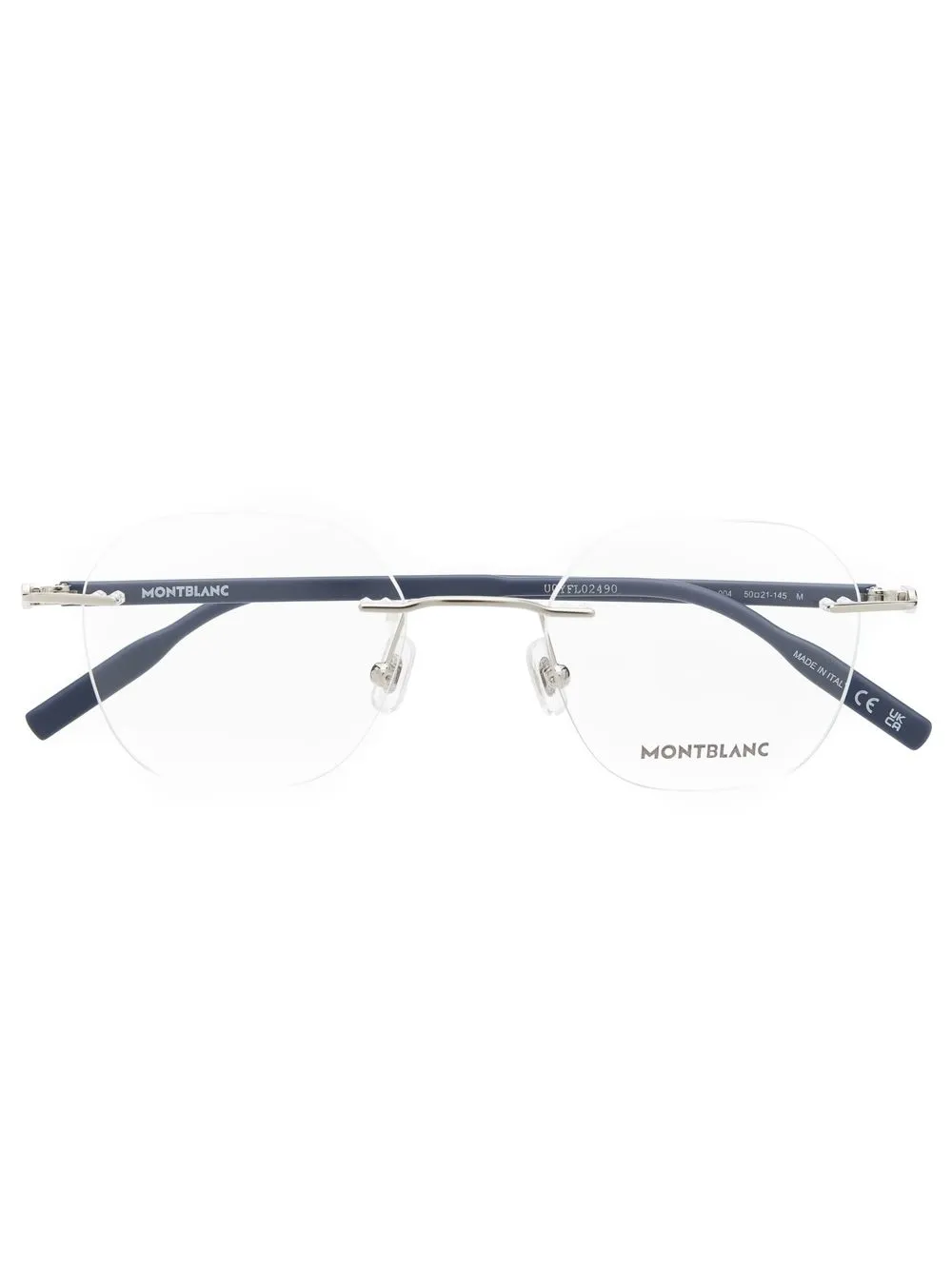 

Montblanc lentes redondas sin armazón - Azul