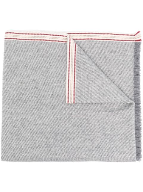 Brunello Cucinelli cashmere striped scarf Men