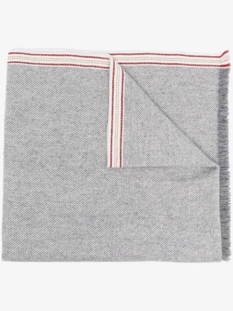 Brunello Cucinelli cashmere striped scarf