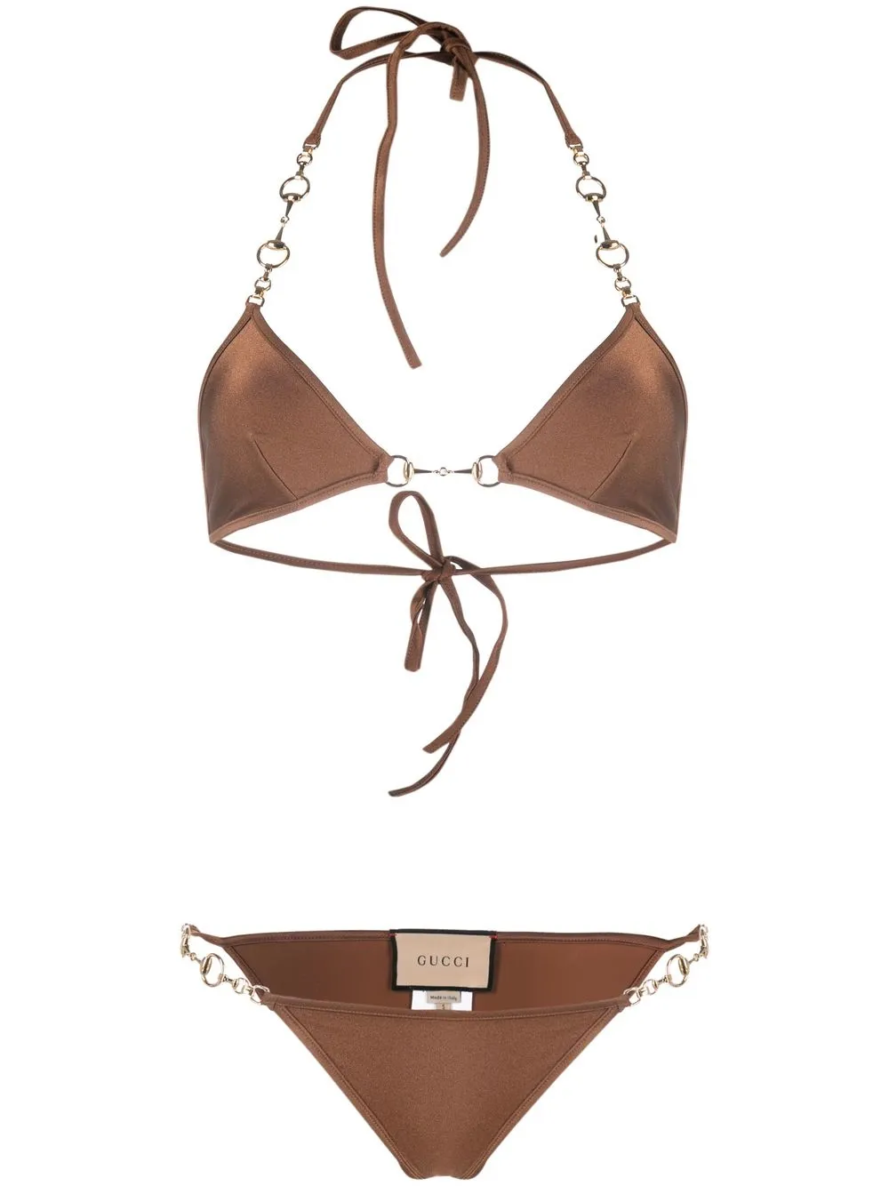 Gucci Horsebit Detail Bikini Set Farfetch