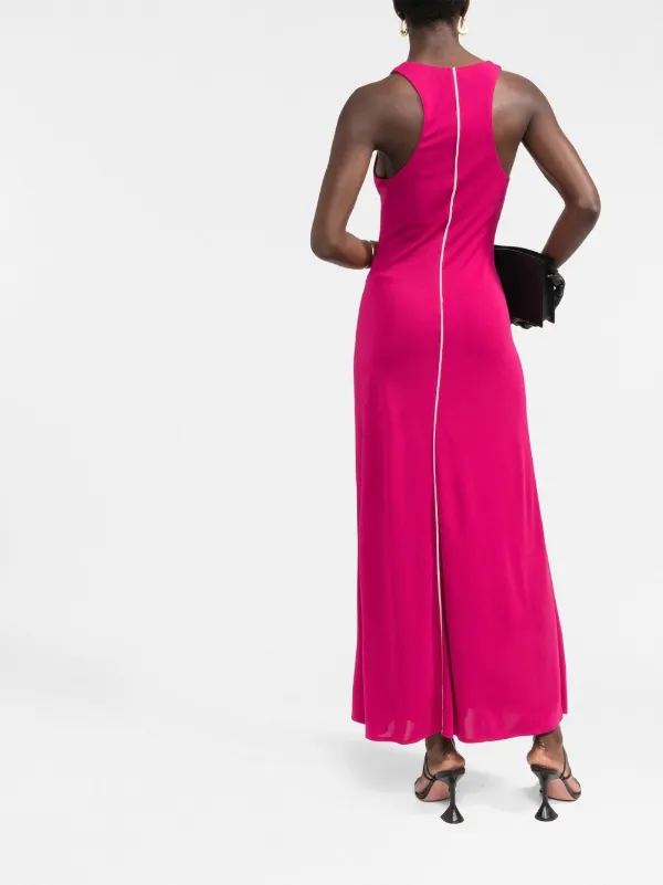 There Was One Sleeveless Racerback Maxi Dress Pink FARFETCH CA