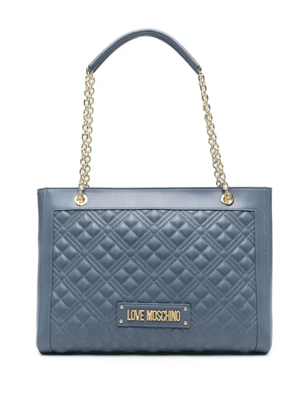 love moschino quilted faux leather crossbody bag