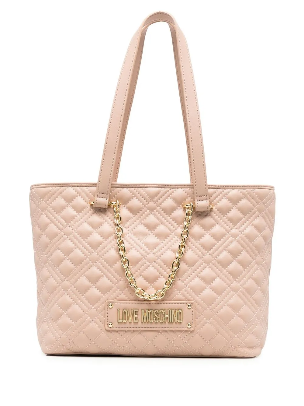 

Love Moschino tote capitonado - Neutro