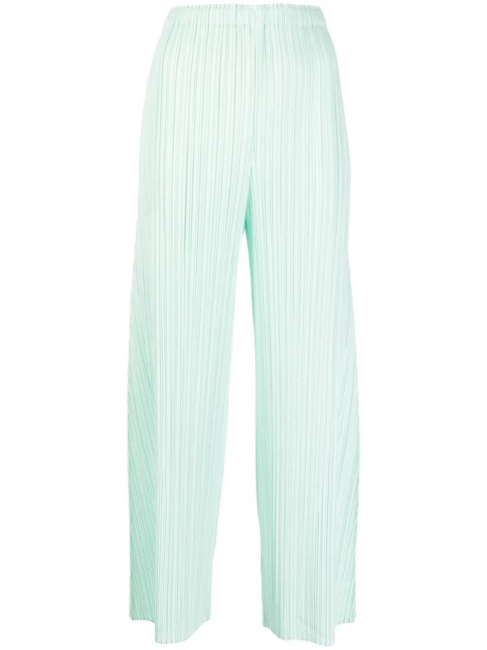 

Pleats Please Issey Miyake pantalones capri plisados - Verde