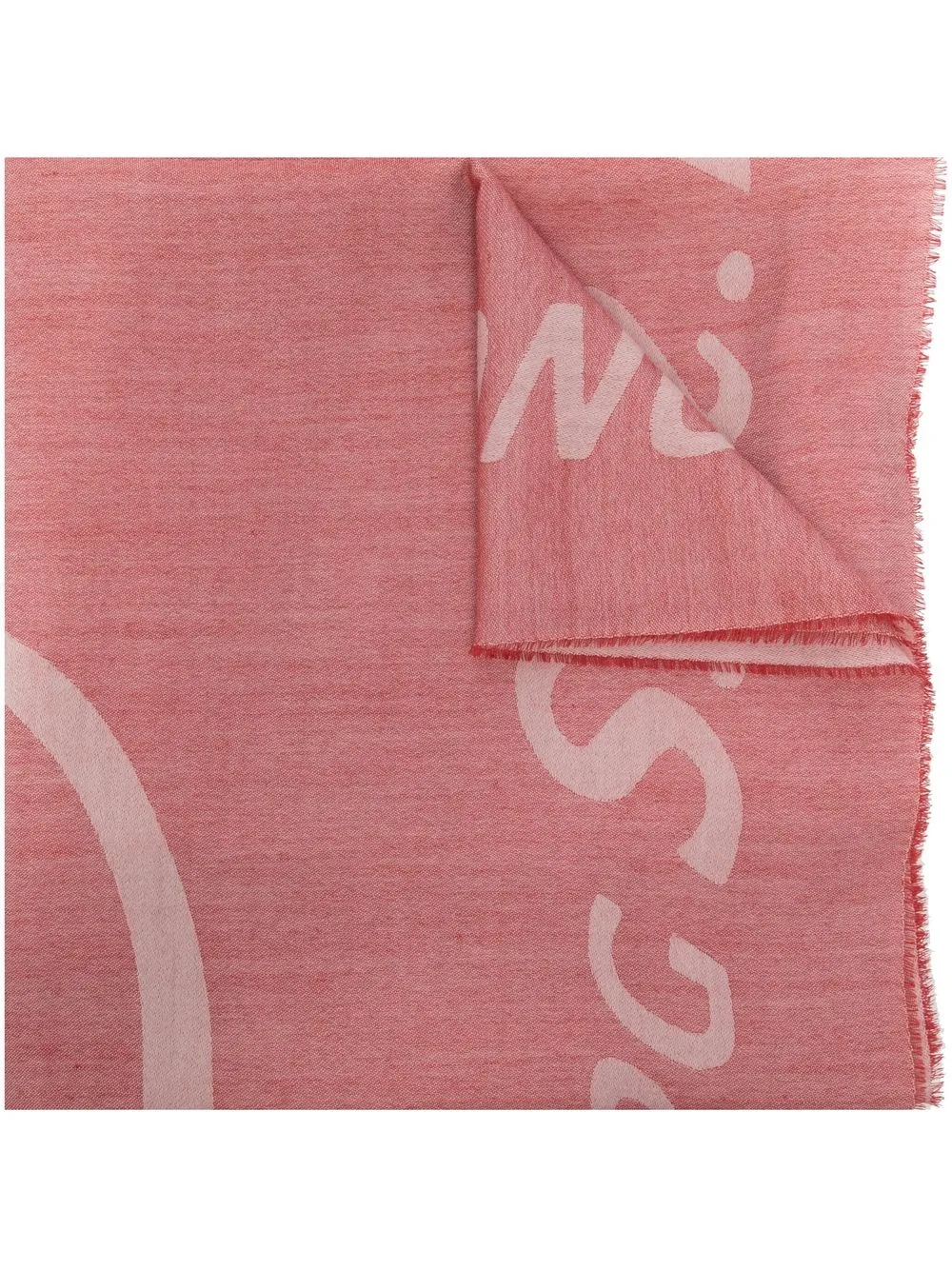 

Lanvin mascada con logo estampado - Rosado