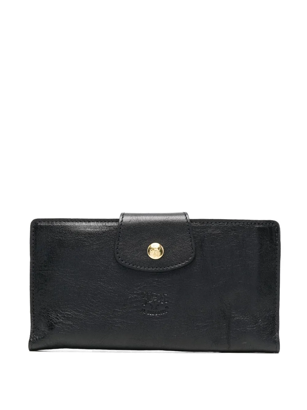 

Il Bisonte logo embossed wallet - Black