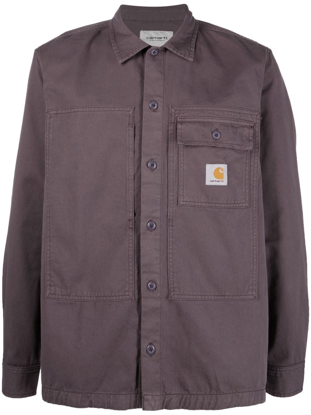 

Carhartt WIP logo-patch utility shirt - Purple