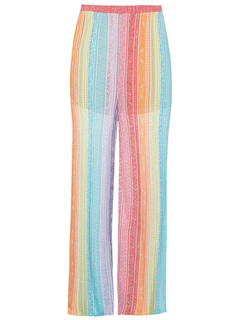 Cecilia Prado Deisy flared knitted trousers - Multicolour