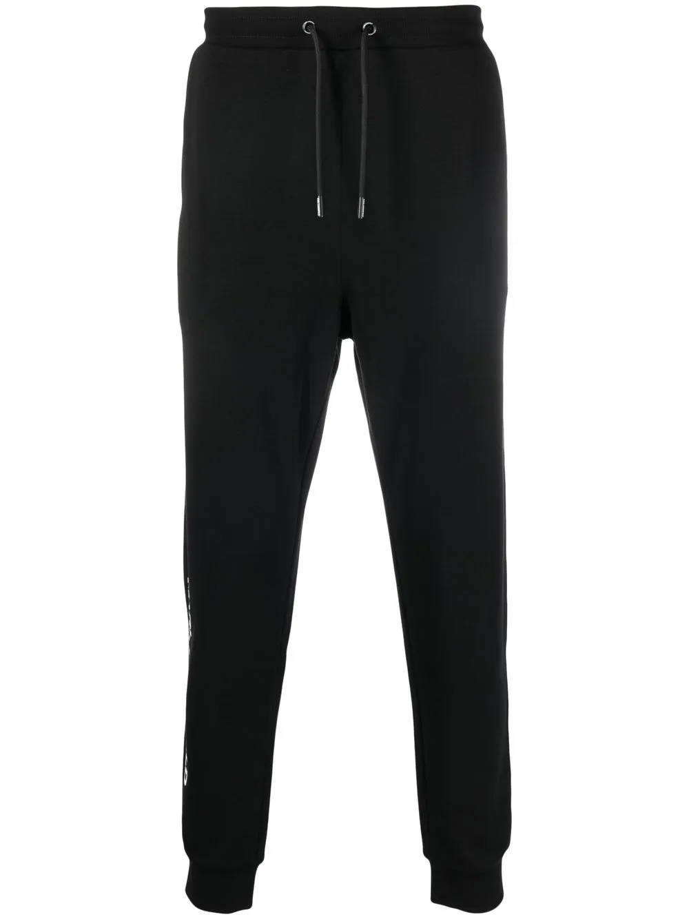 

Karl Lagerfeld logo-print cotton track pants - Black