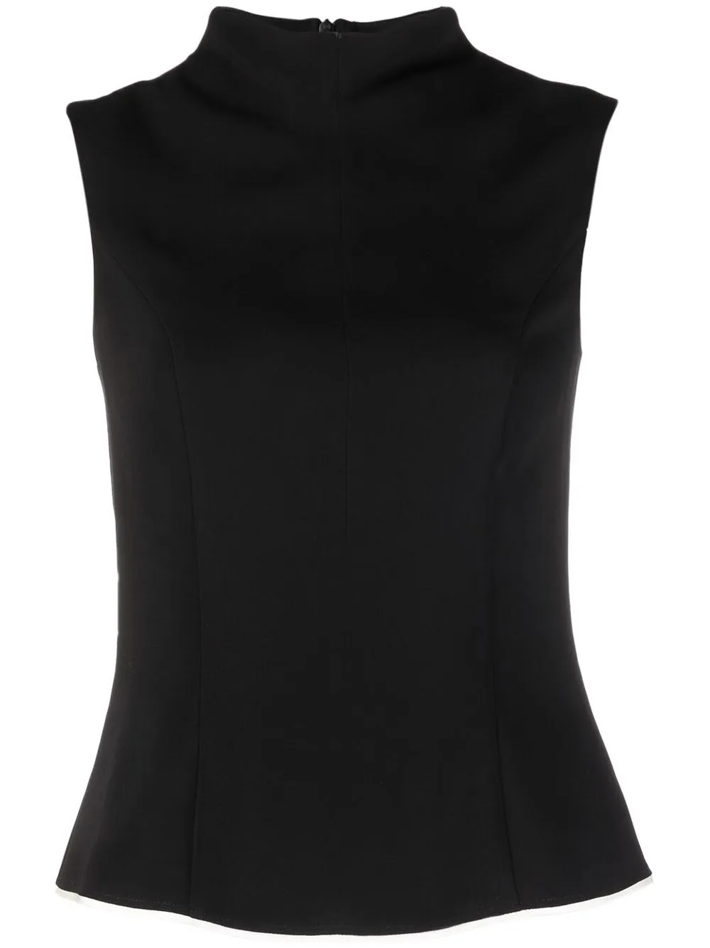 

There Was One mock-neck sleeveless top - Black