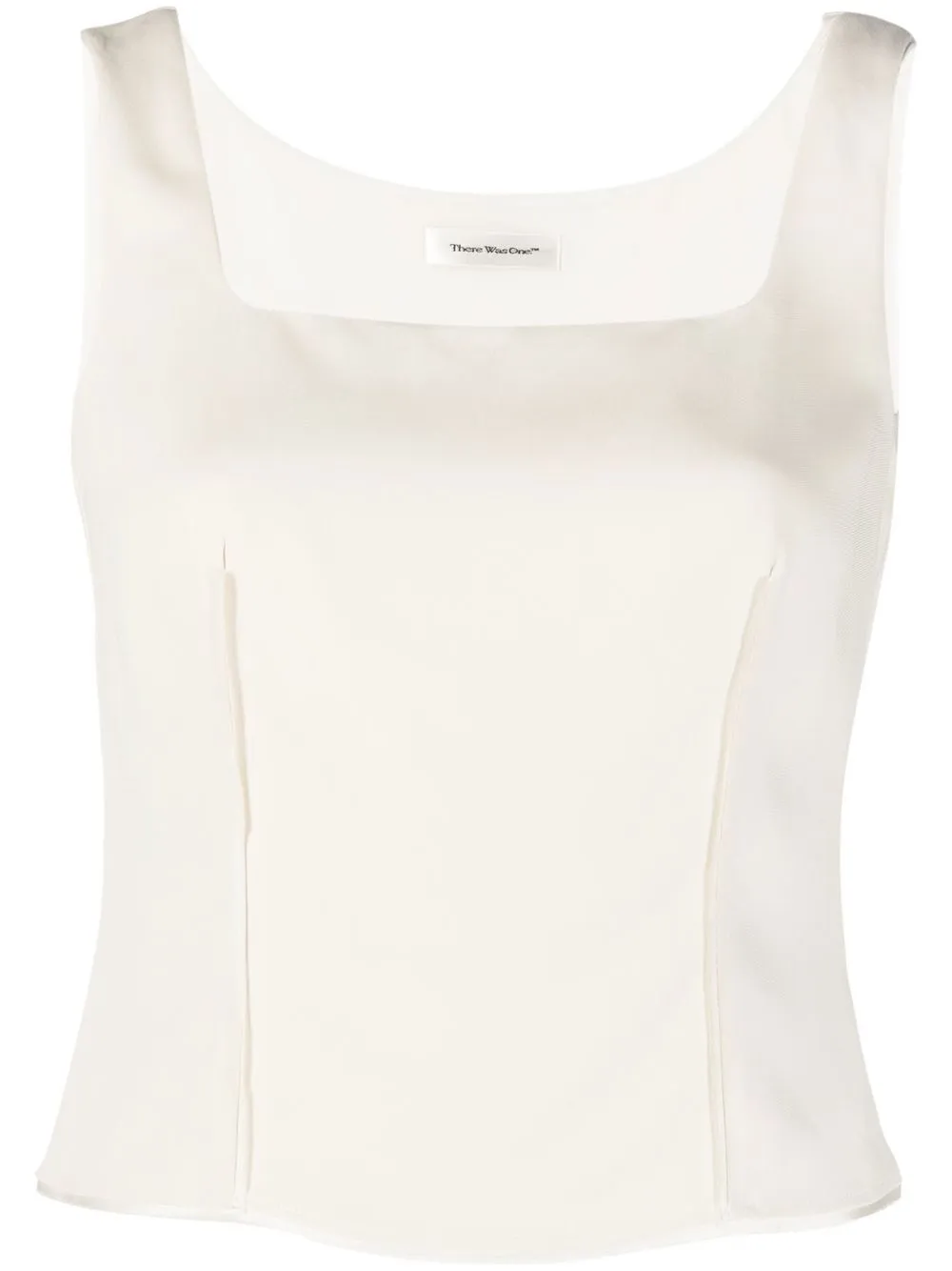 

There Was One playera con cuello cuadrado - Neutro