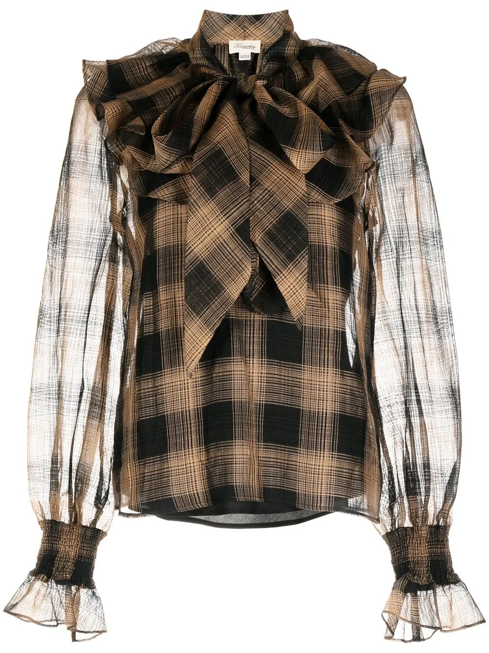 

Temperley London chevron-print knitted jumper - Brown