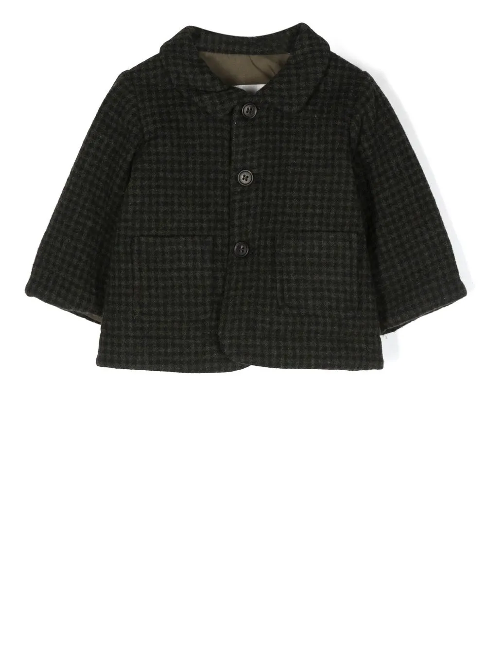 

Bonpoint checked pea coat - Green