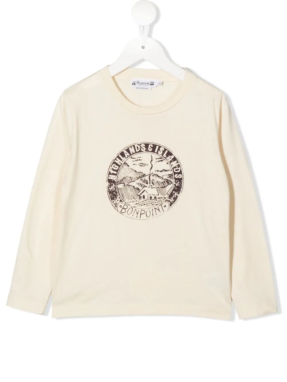 

Bonpoint Tadda long-sleeve T-shirt - Neutrals