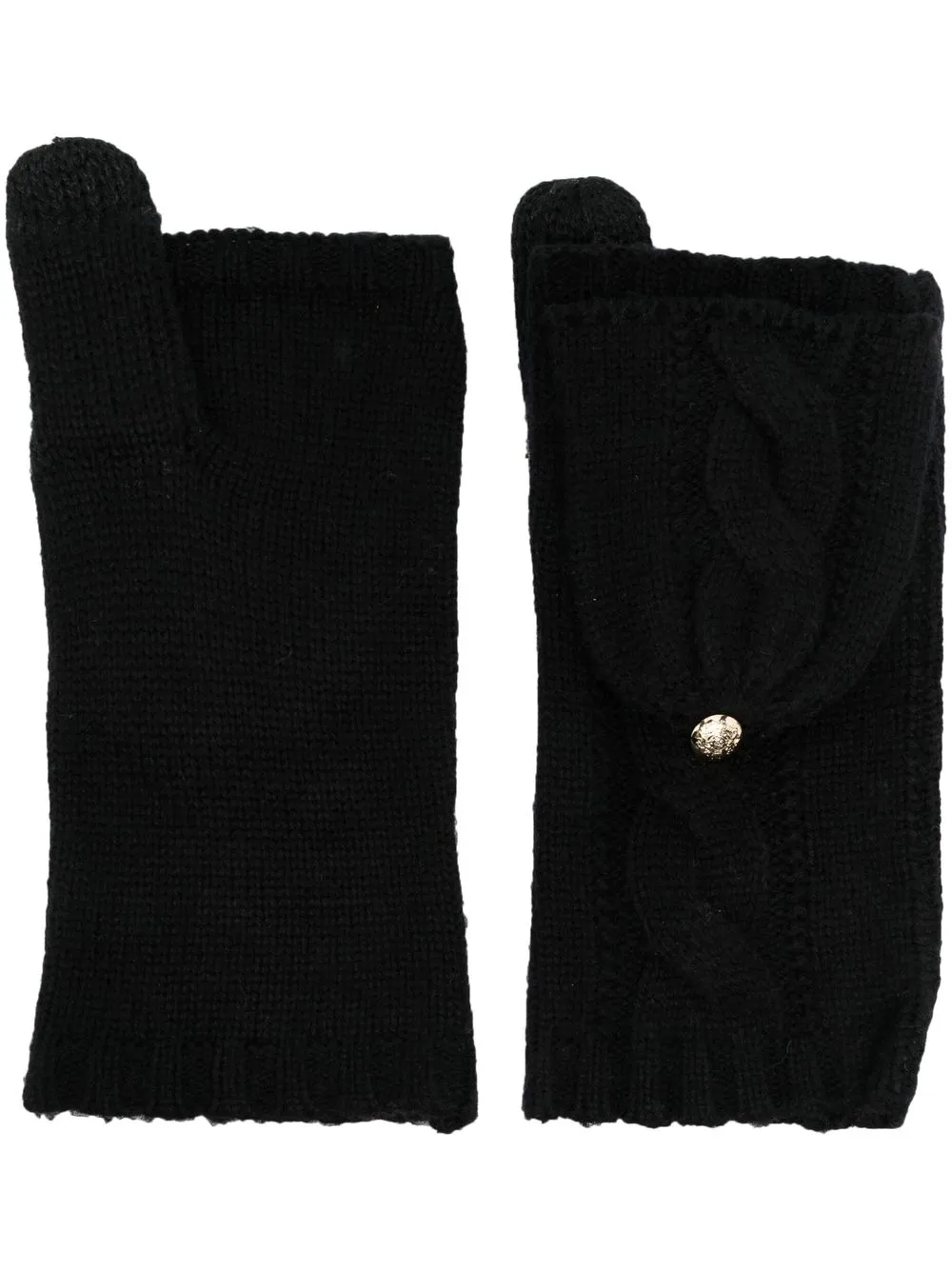 

Lauren Ralph Lauren cable-knit mittens - Black