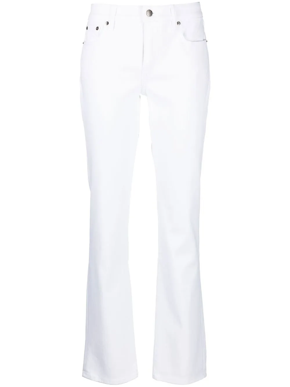 

Lauren Ralph Lauren jeans rectos con tiro medio - Blanco