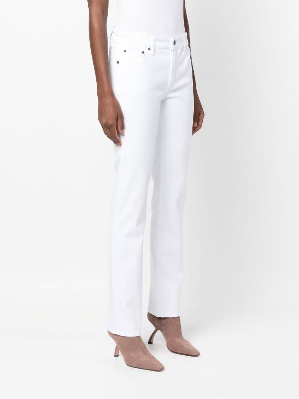 Ralph Lauren Mid Rise Straight Jeans in White