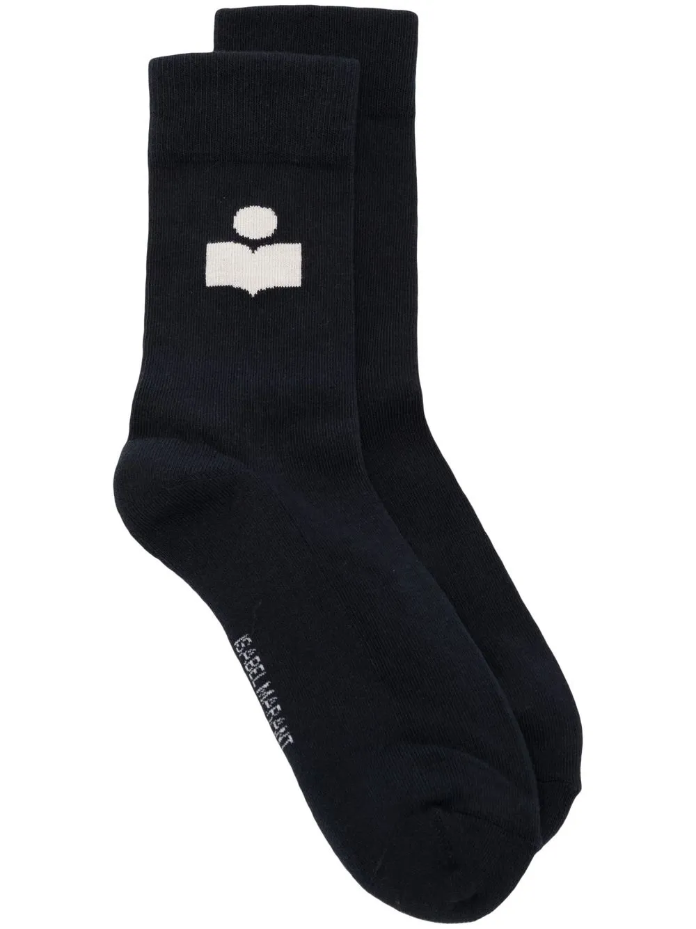 

Isabel Marant logo-print ankle socks - Black