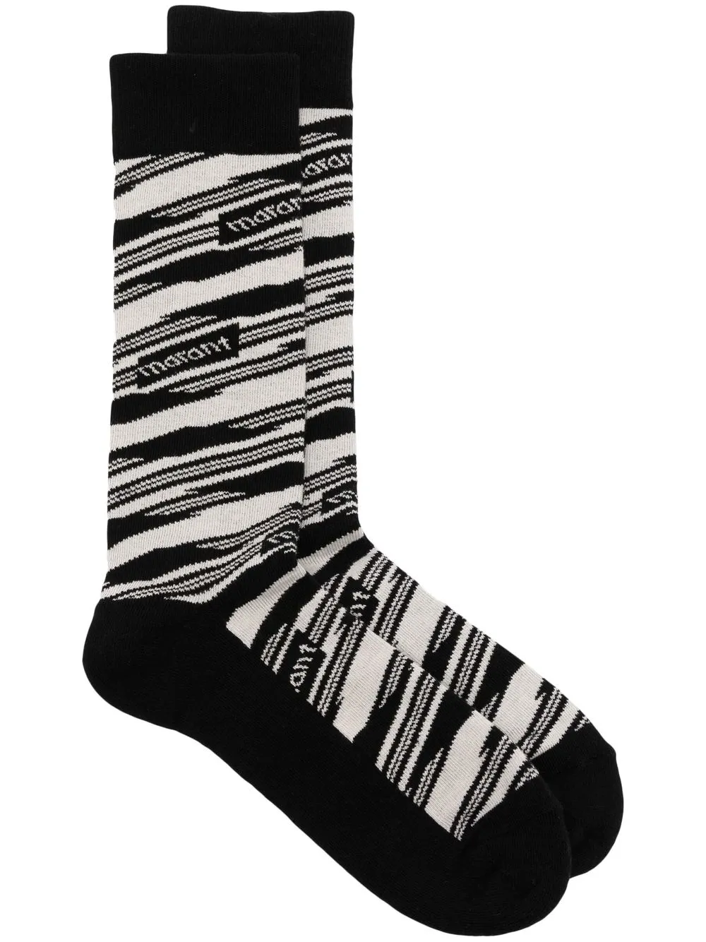 

Isabel Marant intarsia-knit ankle socks - Black