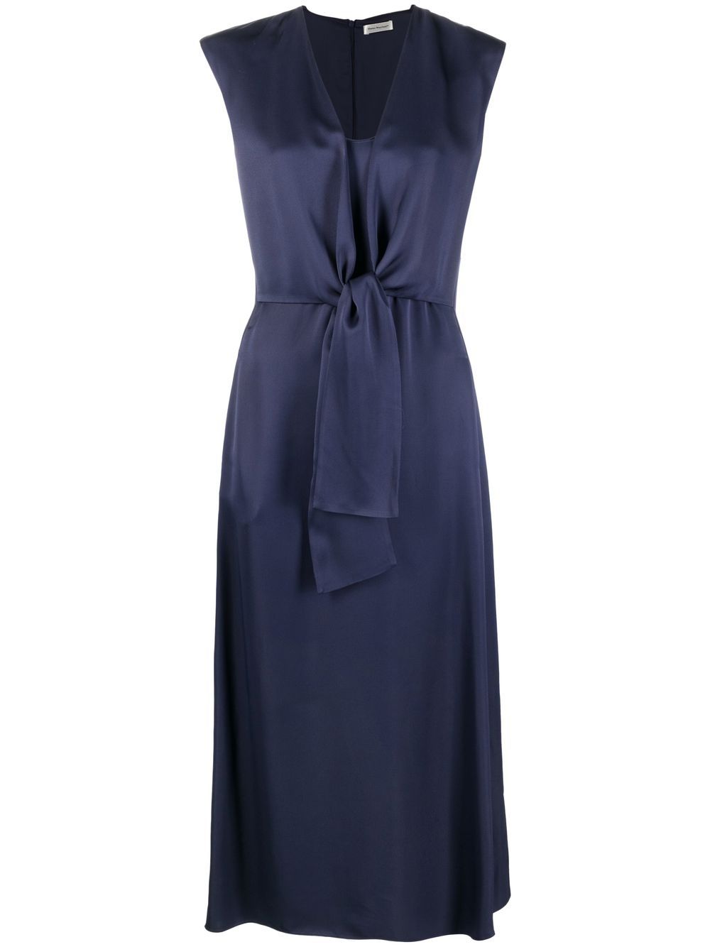 

There Was One knot-detail sleeveless midi dress - Blue