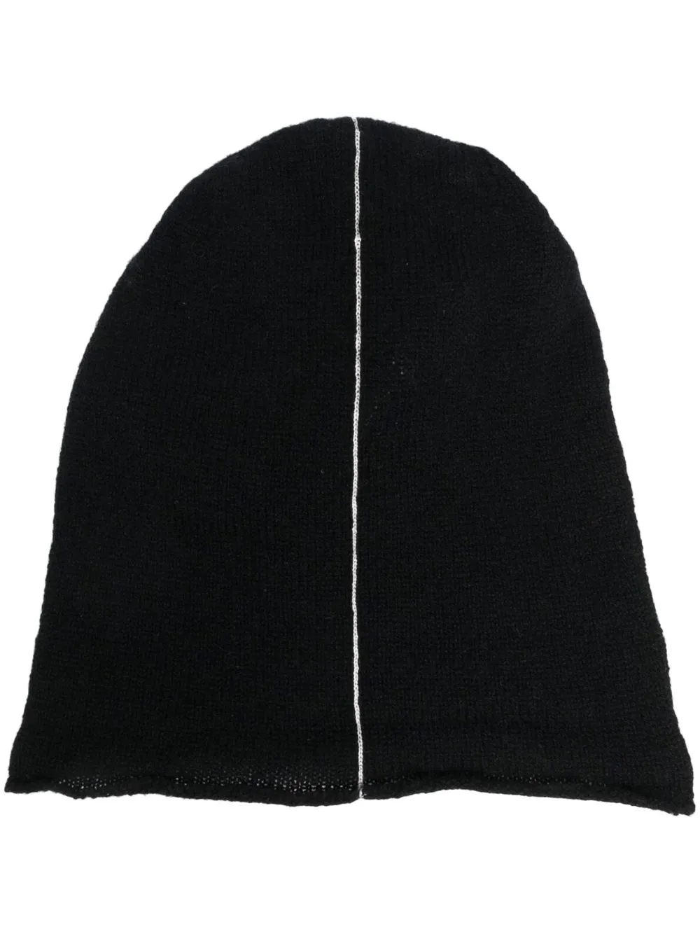 

There Was One stripe-detail beanie hat - Black