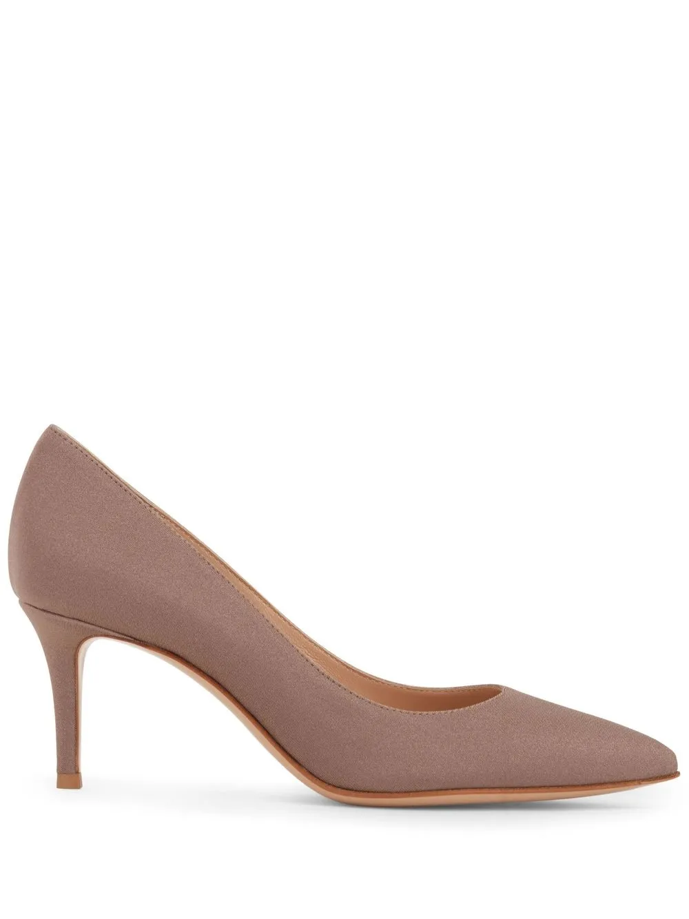 

Gianvito Rossi pointed-toe leather pumps - Neutrals