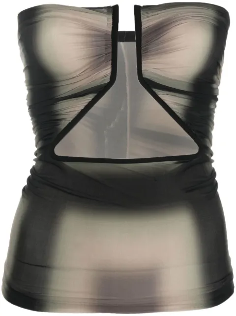 Rick Owens cut-out detail faded top