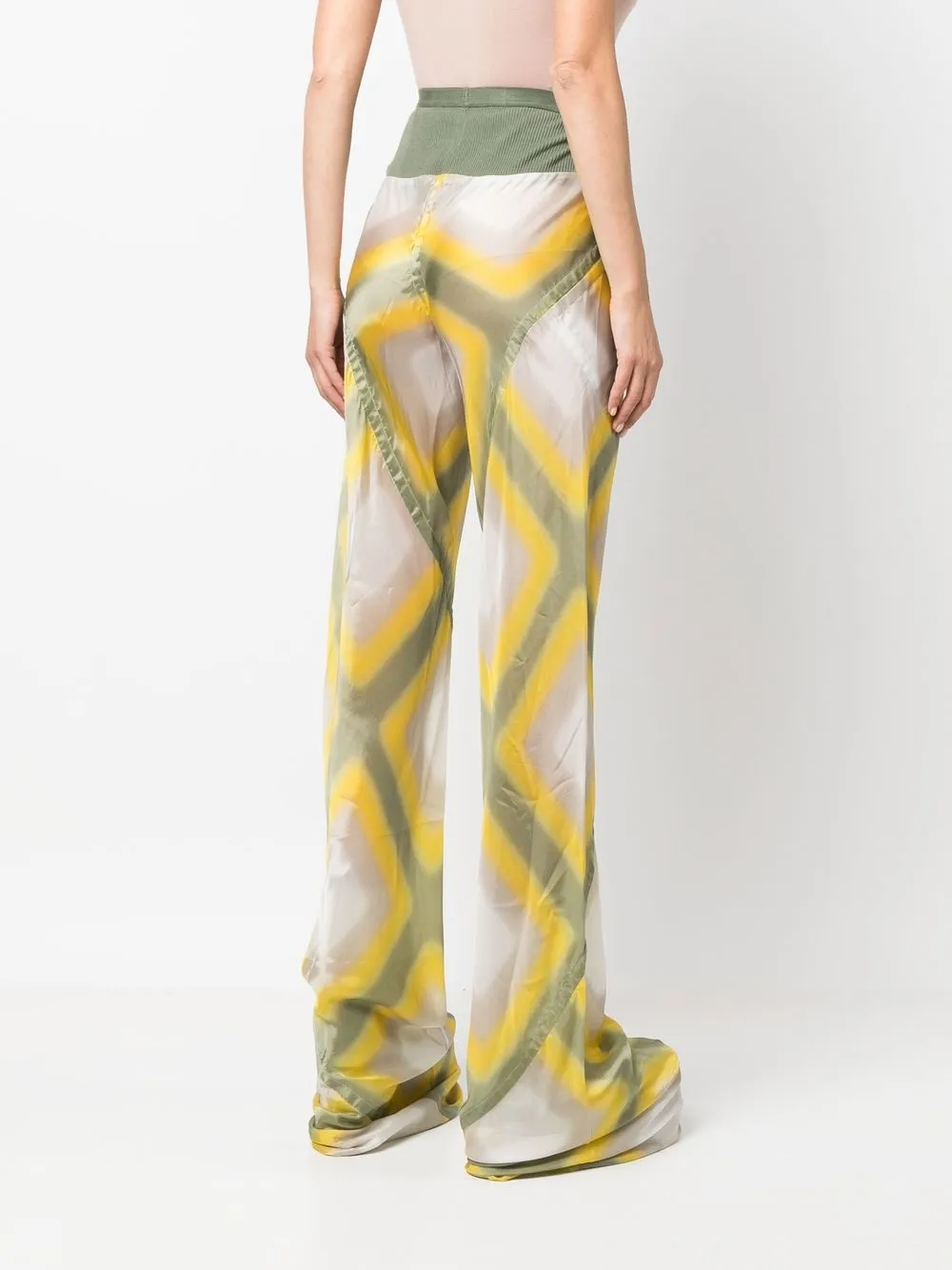 Rick Owens Broek met print Geel