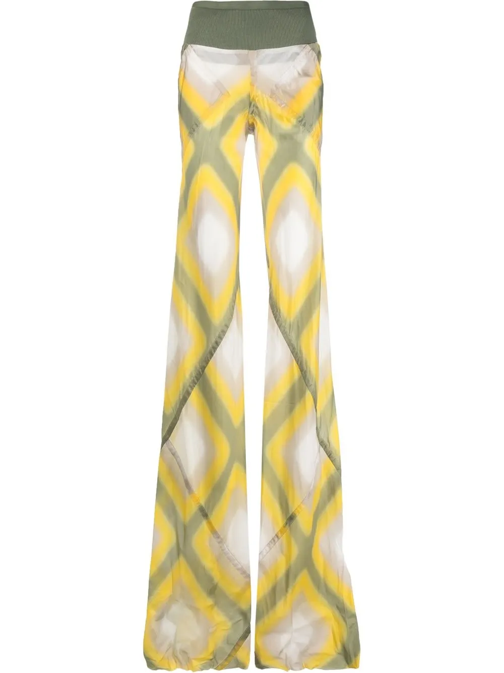 Rick Owens pantalones con estampado gráfico | amarillo | Image 1