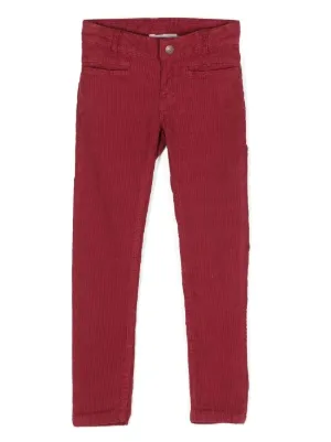Farfetch Abbigliamento Pantaloni e jeans Pantaloni Pantaloni chinos Pantaloni a coste con coulisse Rosso 