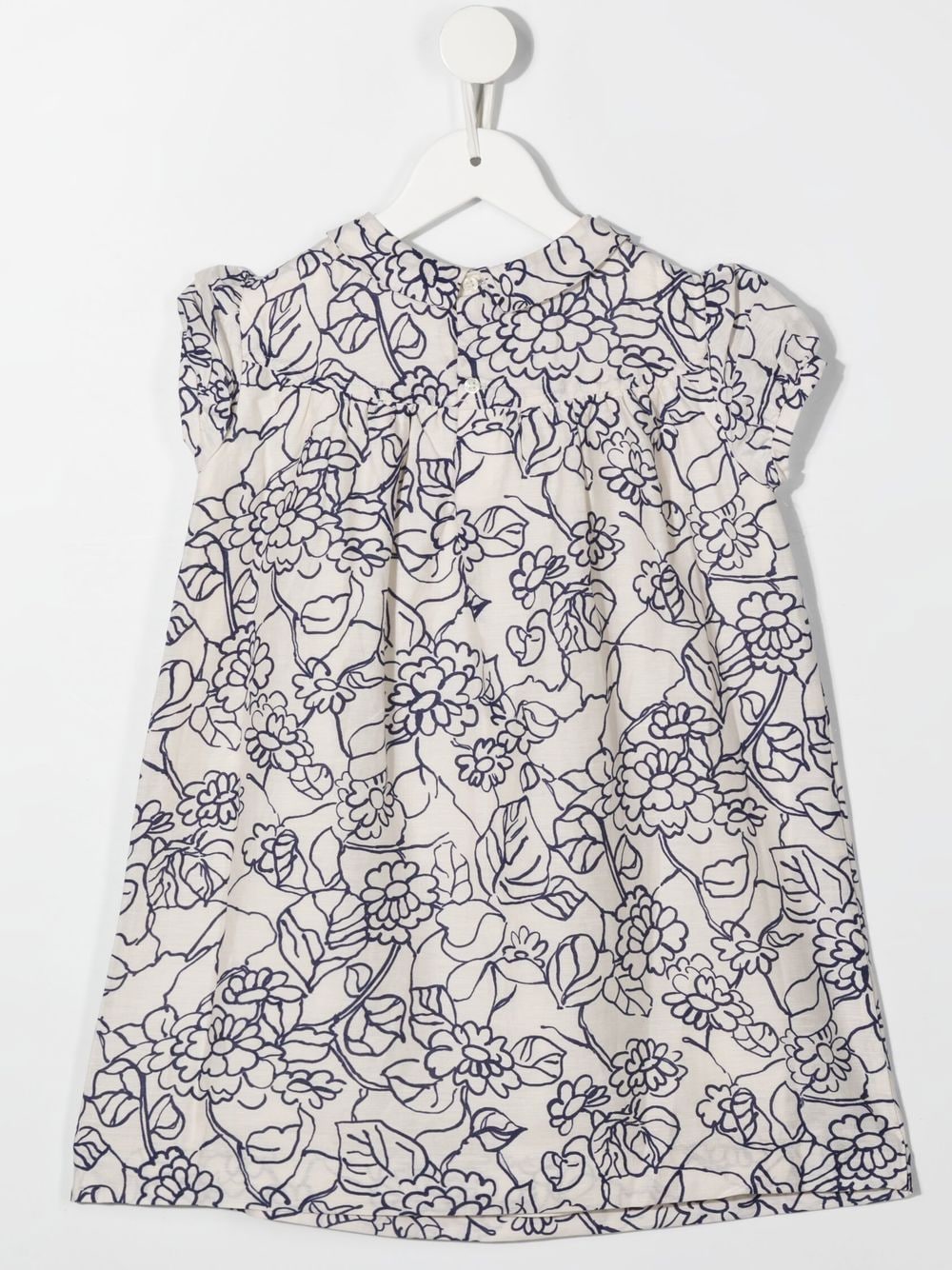 Bonpoint Mini-jurk met bloemenprint - Beige