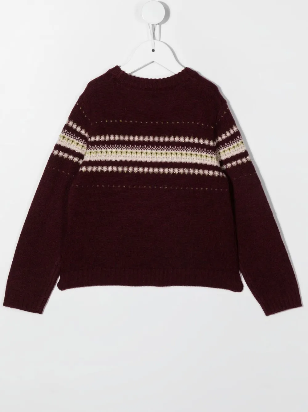 Bonpoint Intarsia trui - Rood