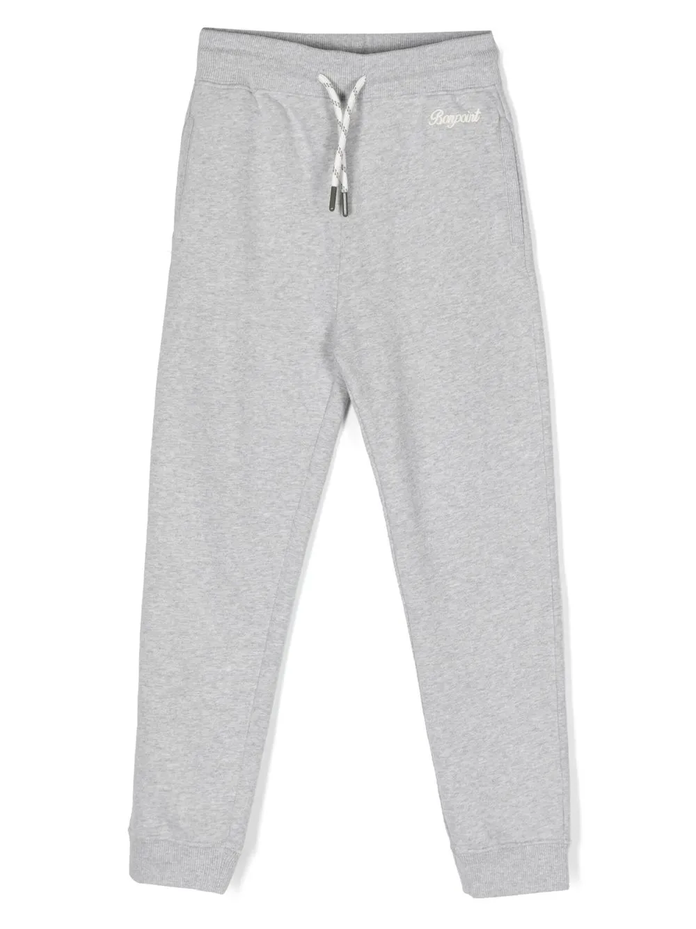 

Bonpoint logo-embroidered cotton track pants - Grey