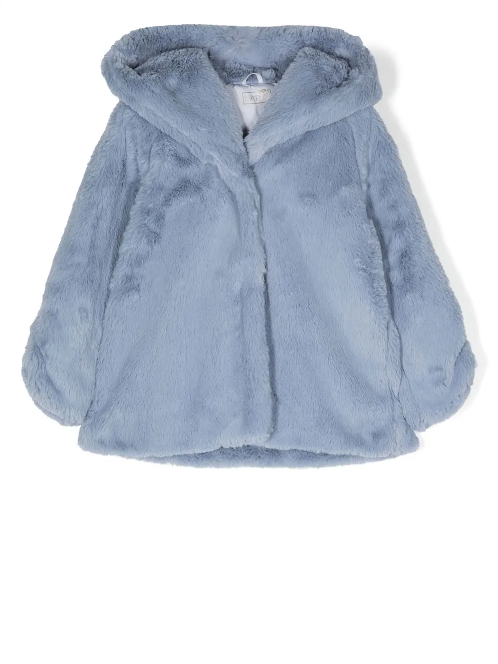 

Lapin House hooded faux fur coat - Blue