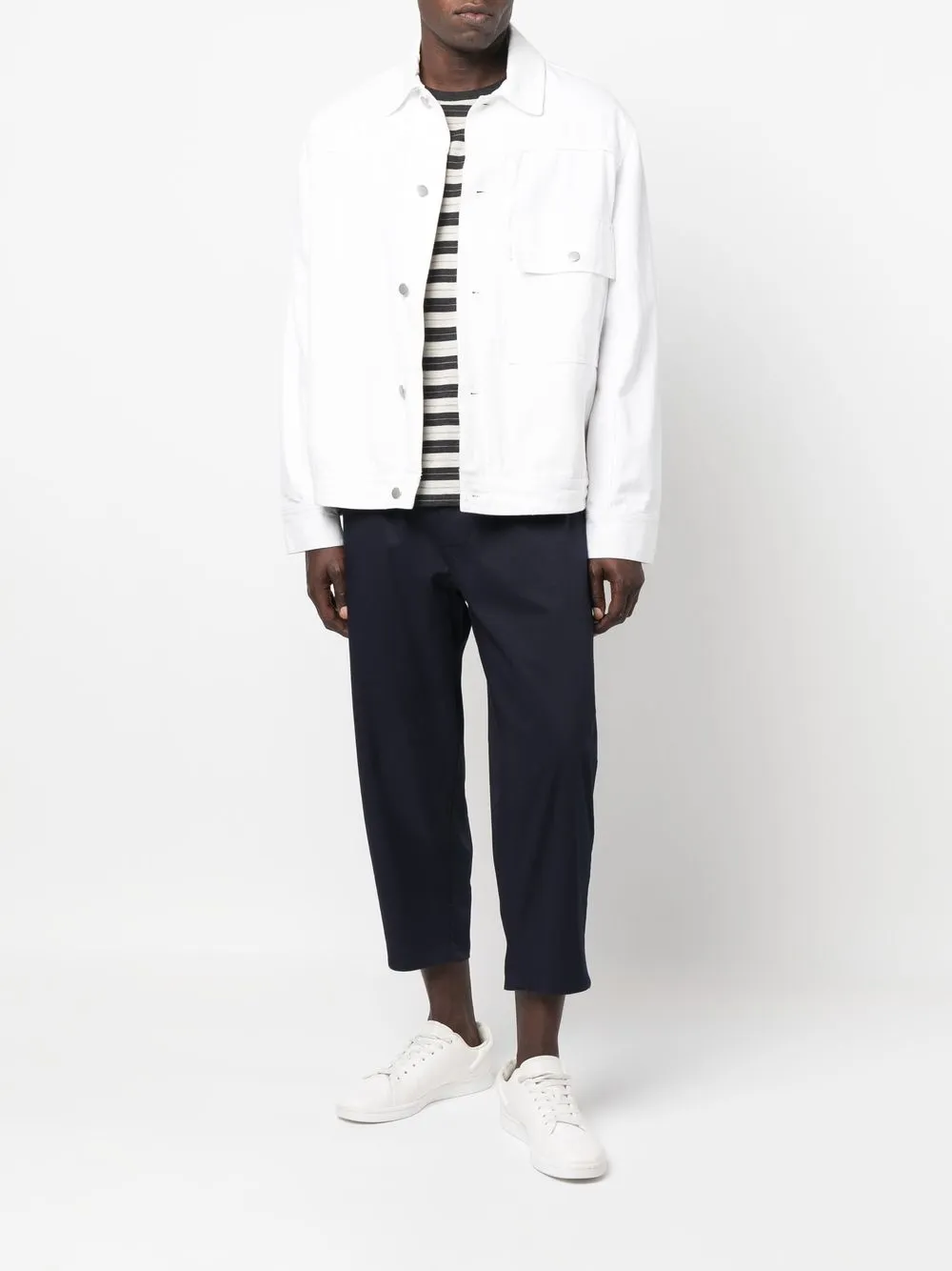Image 2 of Société Anonyme elasticated-waist slip-on cropped trousers