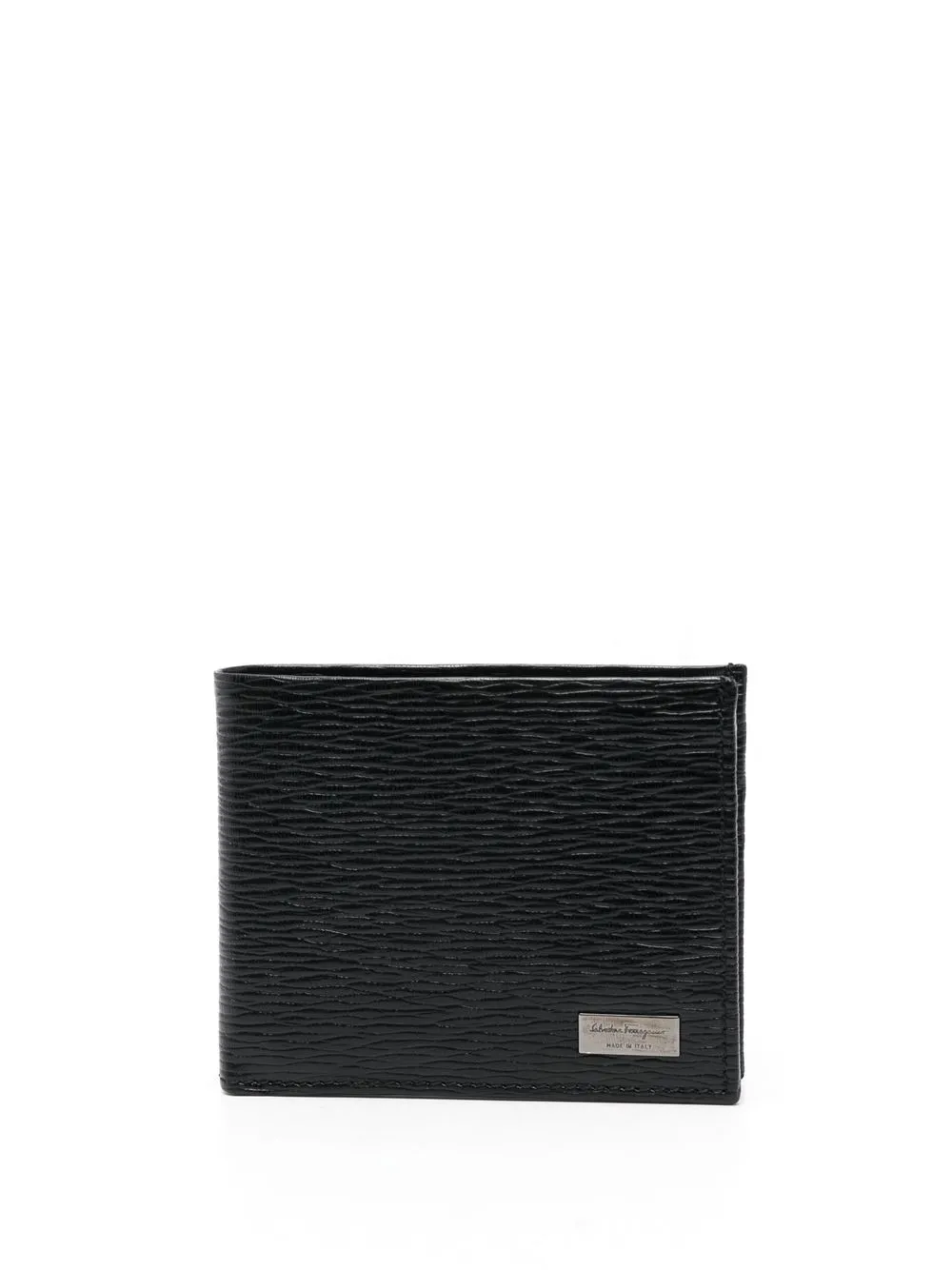 

Ferragamo hammered-effect bi-fold wallet - Black