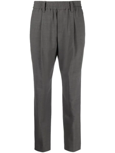Brunello Cucinelli elasticated-waist tailored trousers