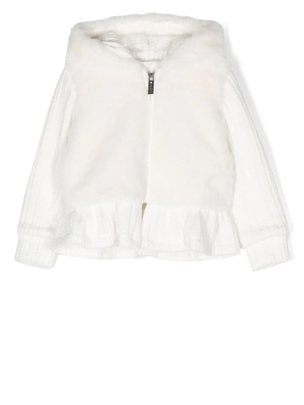 

Lapin House faux-fur hooded jacket - White