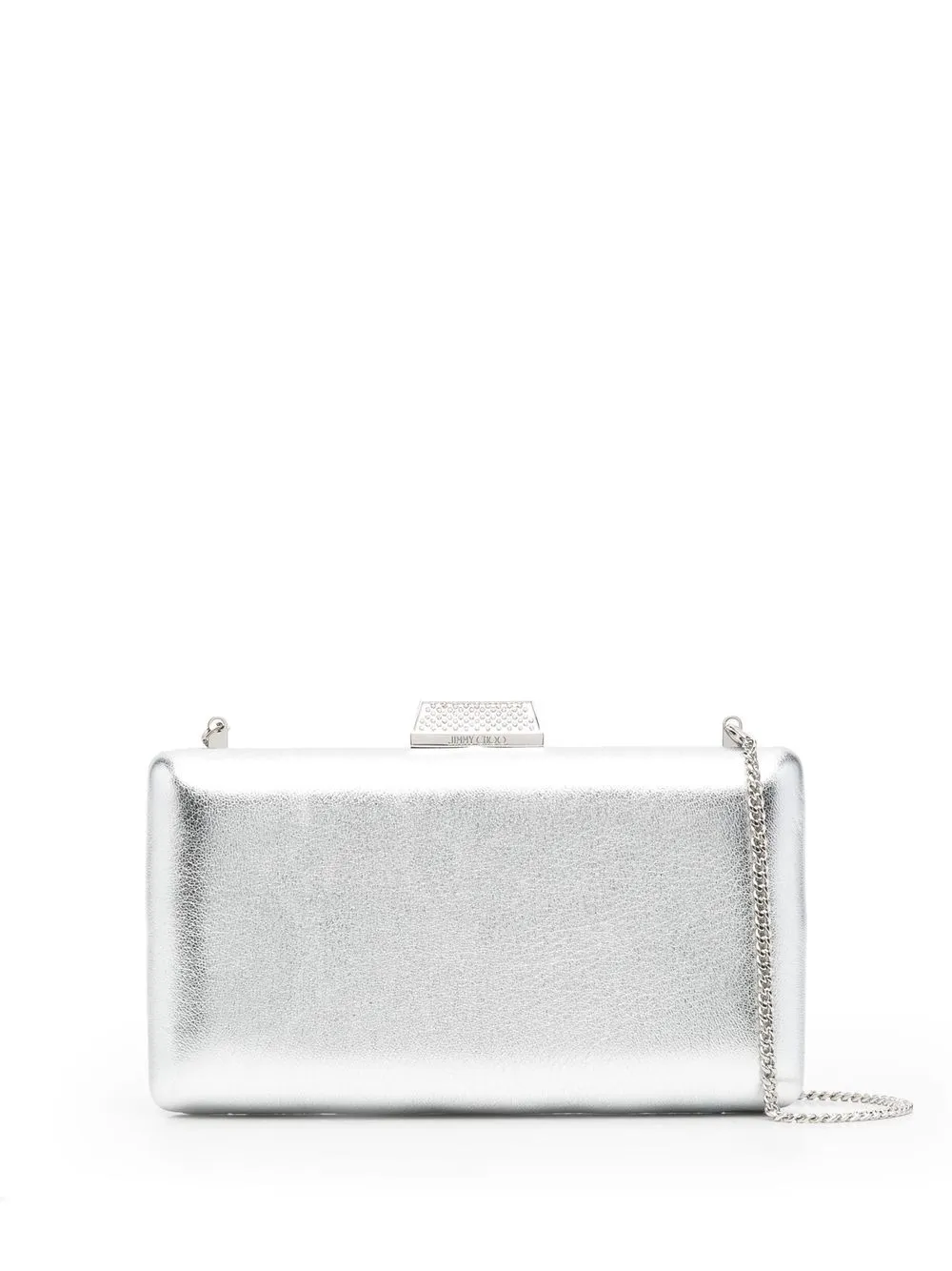 farfetch.com | JIMMY CHOO Clemmie metallic clutch bag