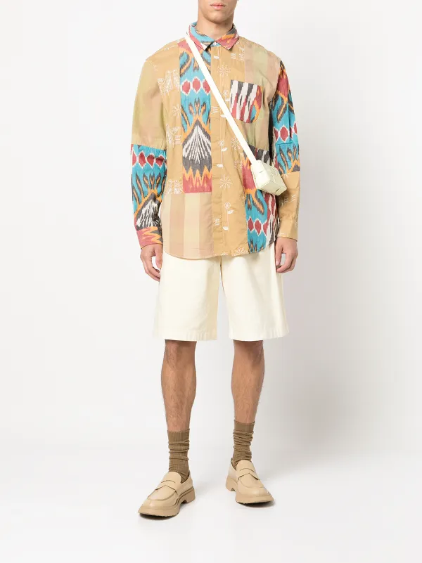 Lサイズ！ENGINEERED GARMENTS マルチカラーストライプシャツ Lサイズ！ENGINEERED GARMENTS マルチカラーストライプシャツ