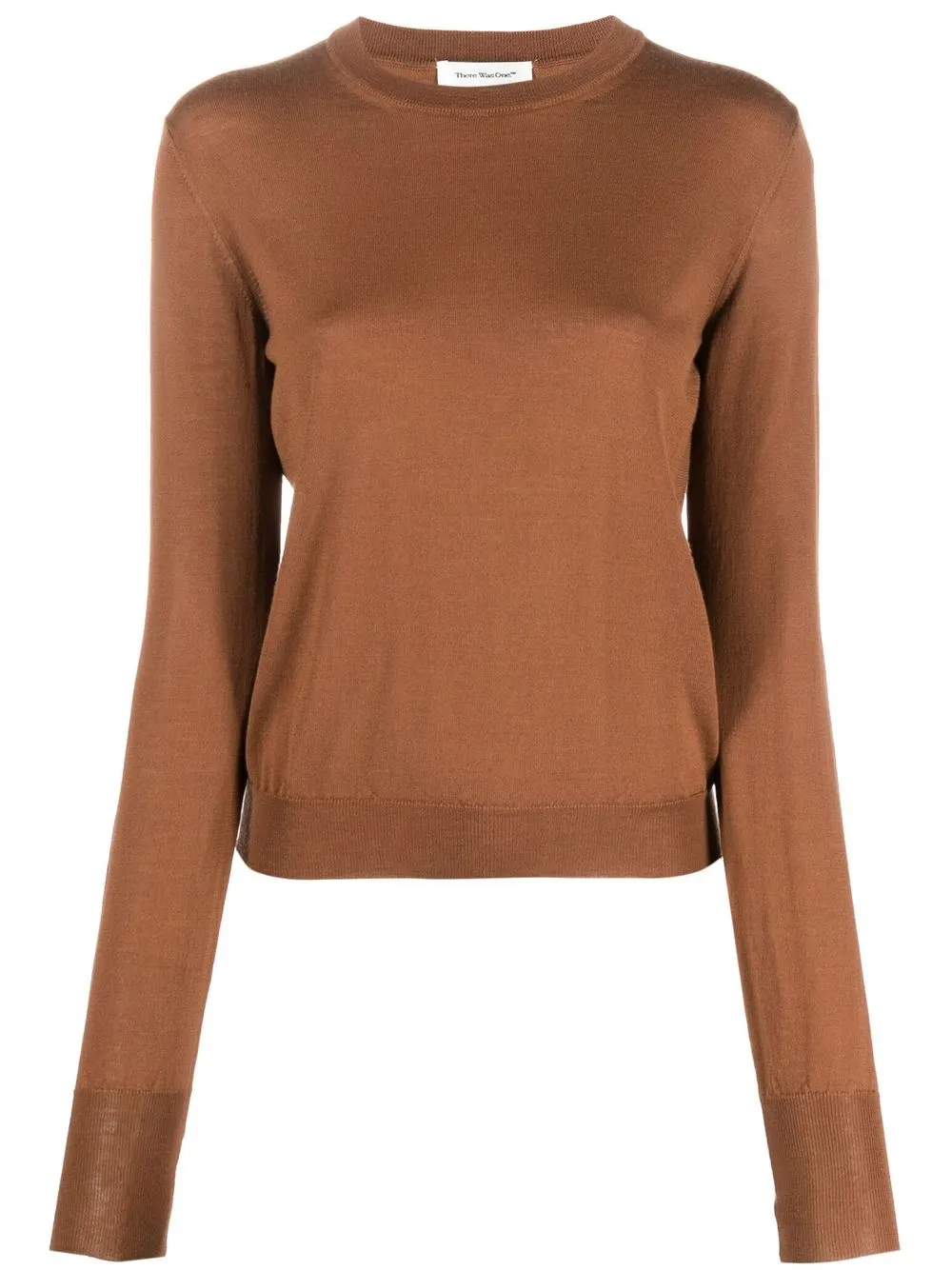 

There Was One crew neck wool jumper - Brown