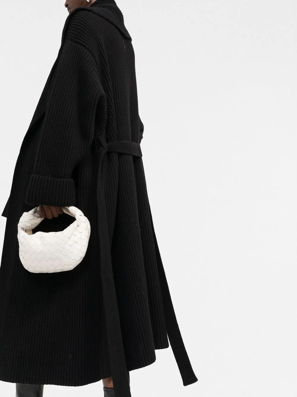 There Was One ribbed-knit Belted cardi-coat - Farfetch