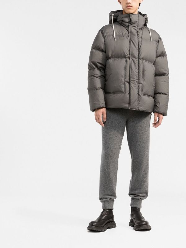 There Was One logo-print Hooded Puffer Jacket - Farfetch