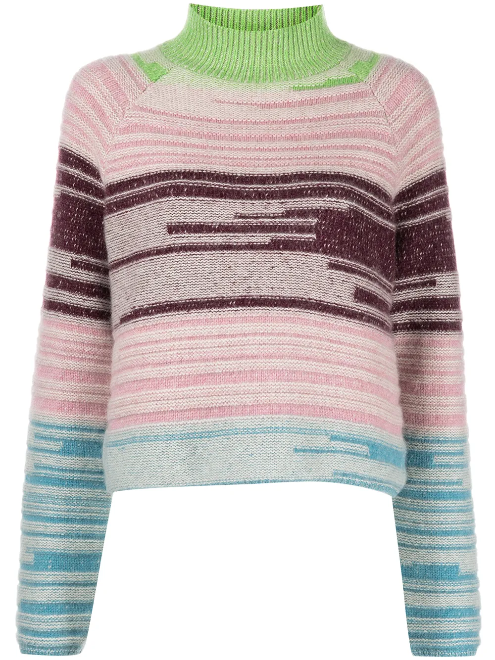 

The Elder Statesman stripe roll-neck jumper - Multicolour