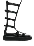 Rick Owens Cyclops Spartan leather sandals - Black