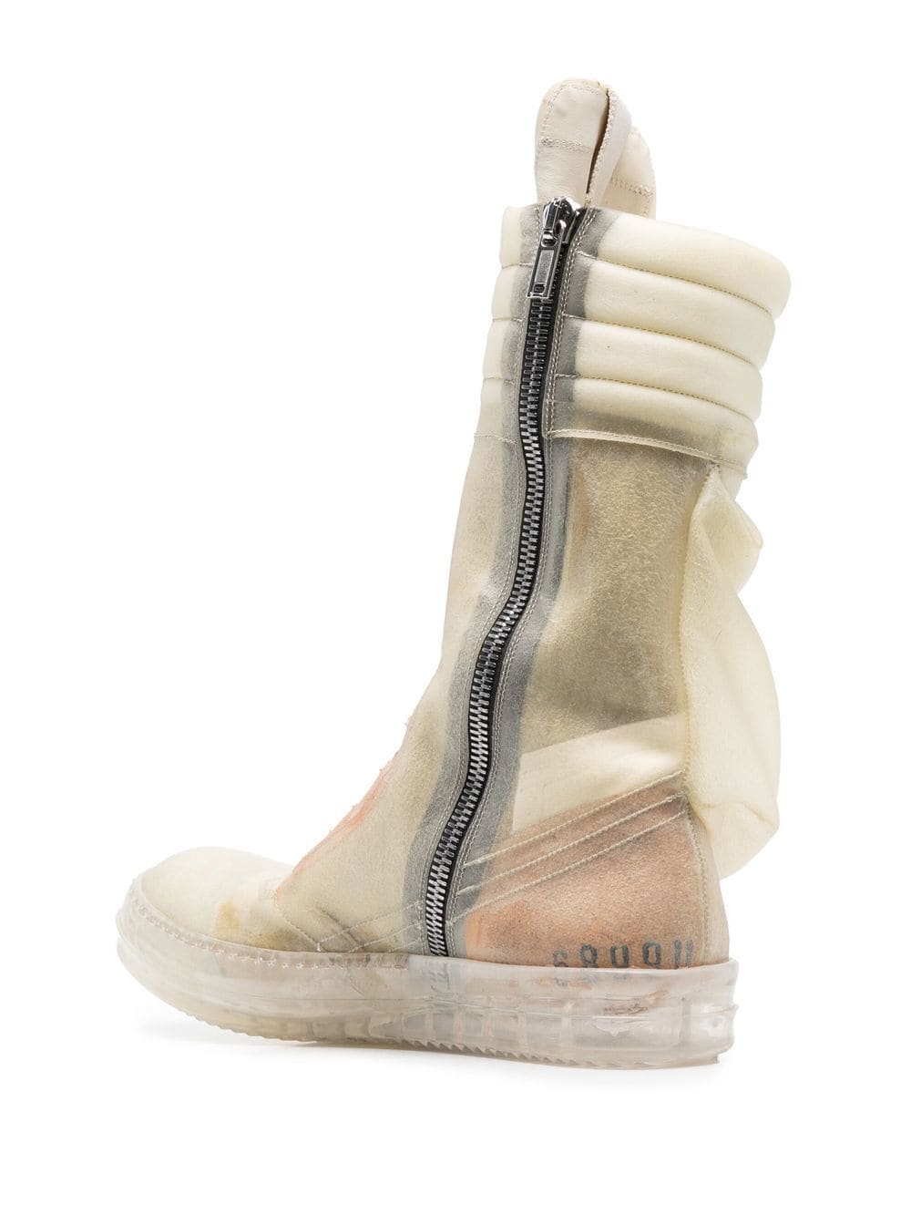 Shop Rick Owens Cargo Basket Lace-up Boots In Neutrals