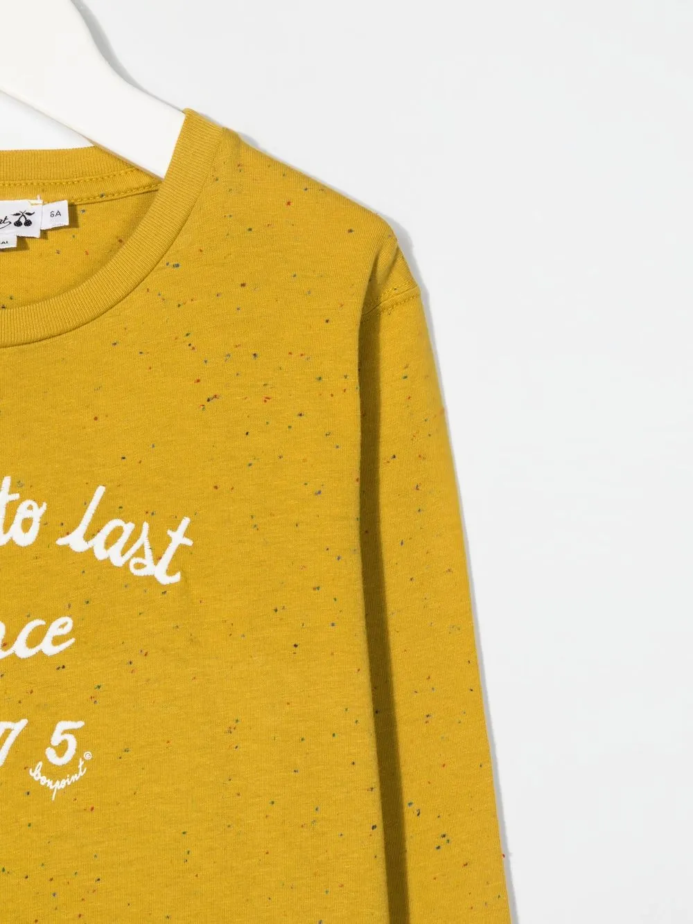  Bonpoint Slogan-print Long-sleeve T-shirt - Yellow 