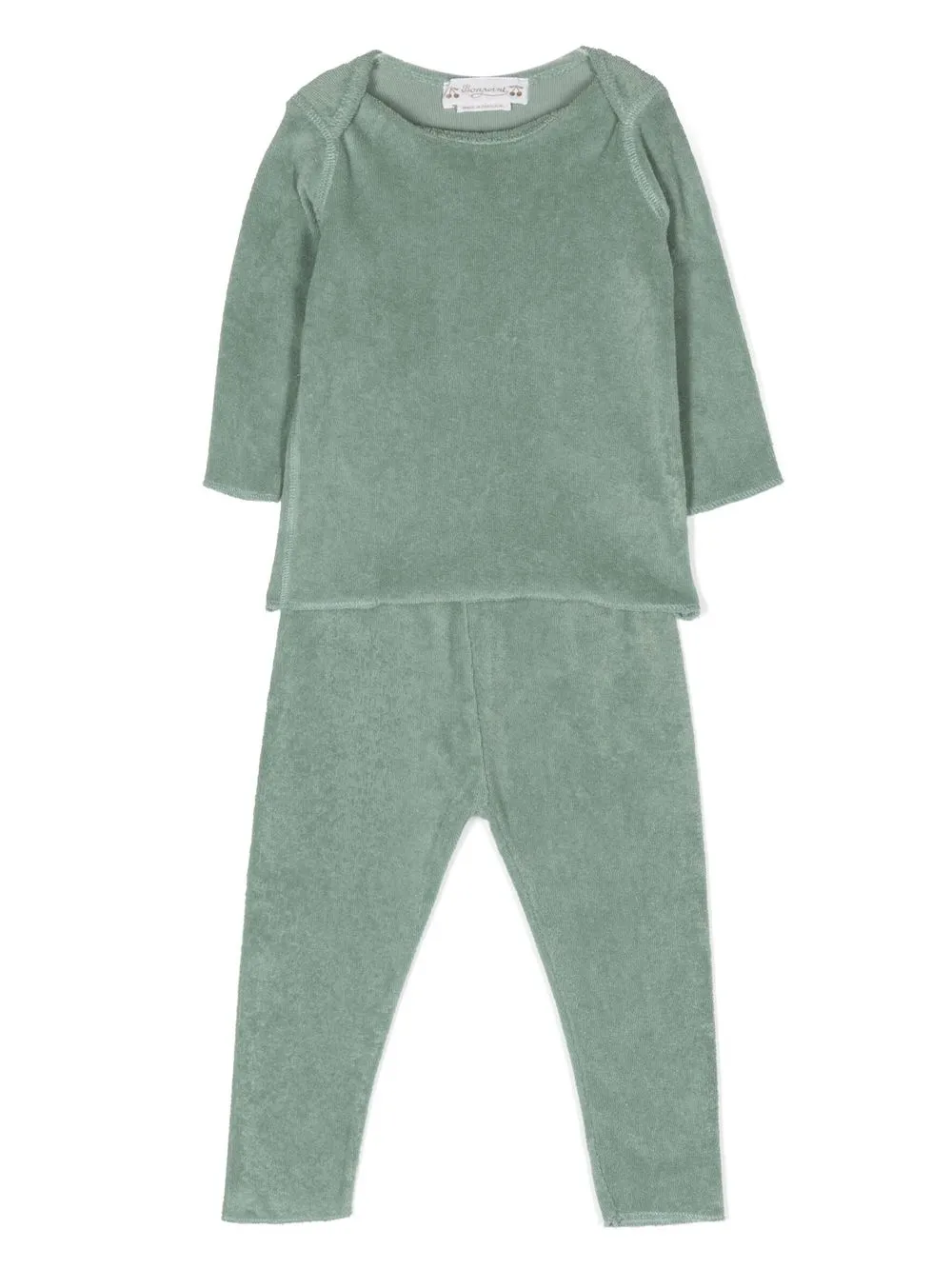 

Bonpoint two-piece cotton trouser set - Green