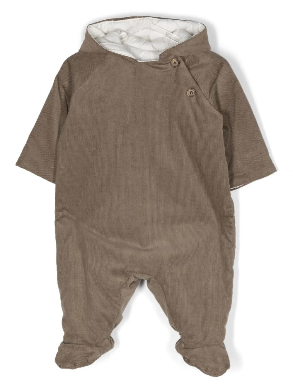 

Bonpoint hooded corduroy coat - Brown