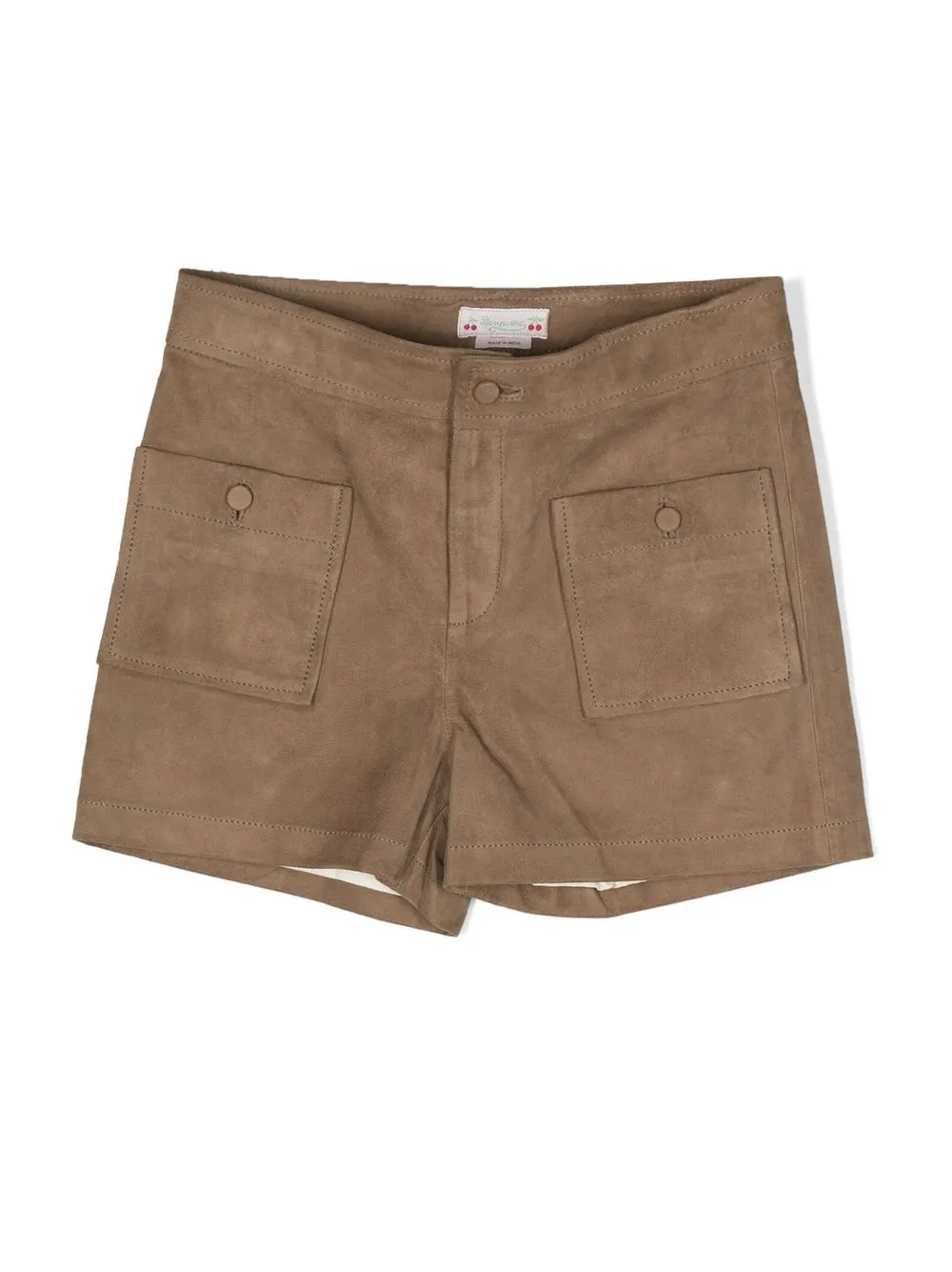 

Bonpoint Lindsay leather shorts - Neutrals